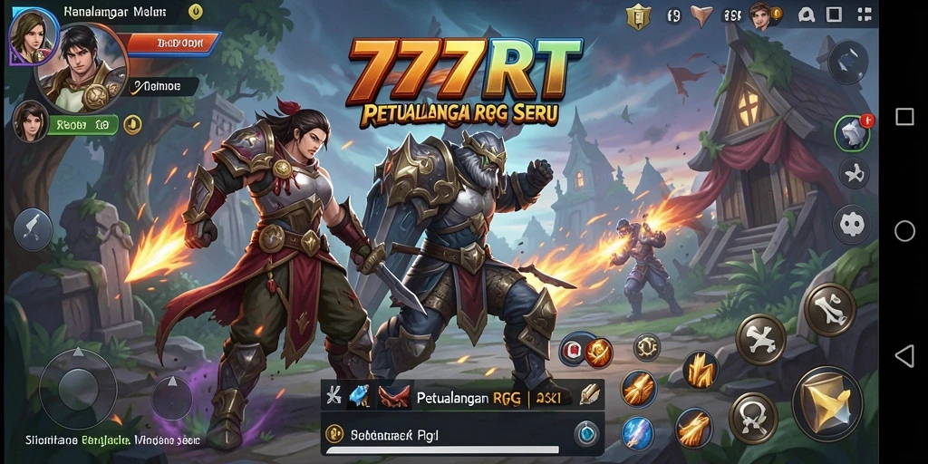 Tangkapan layar menampilkan pertempuran epik dalam 777RT.