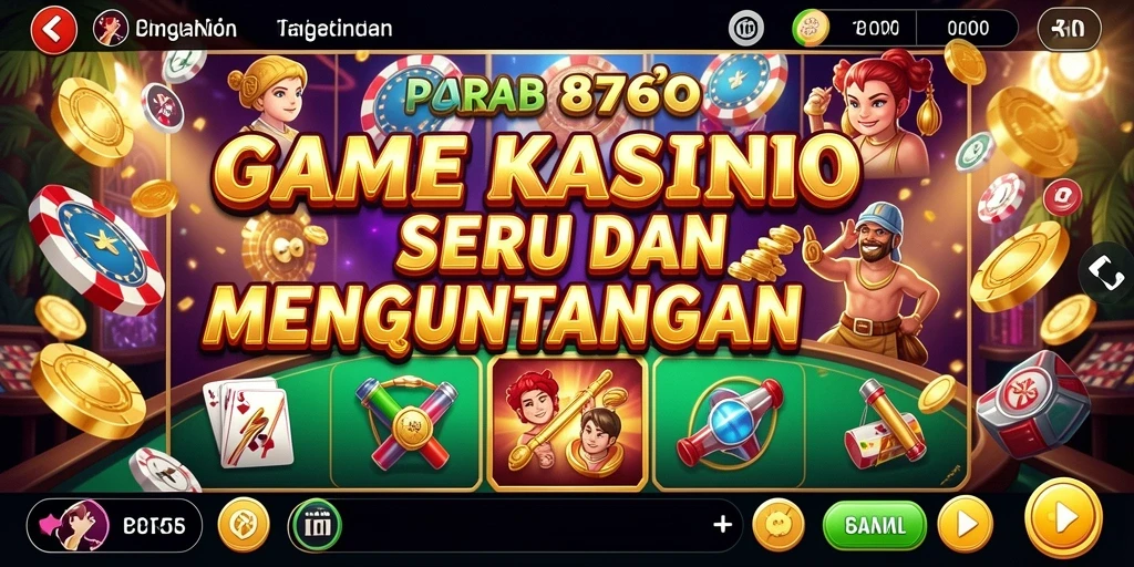 Tampilan gameplay menegangkan dari 8768 di kasino.