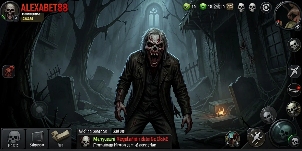 Gameplay ALEXABET88 yang penuh ketegangan dan ketakutan.