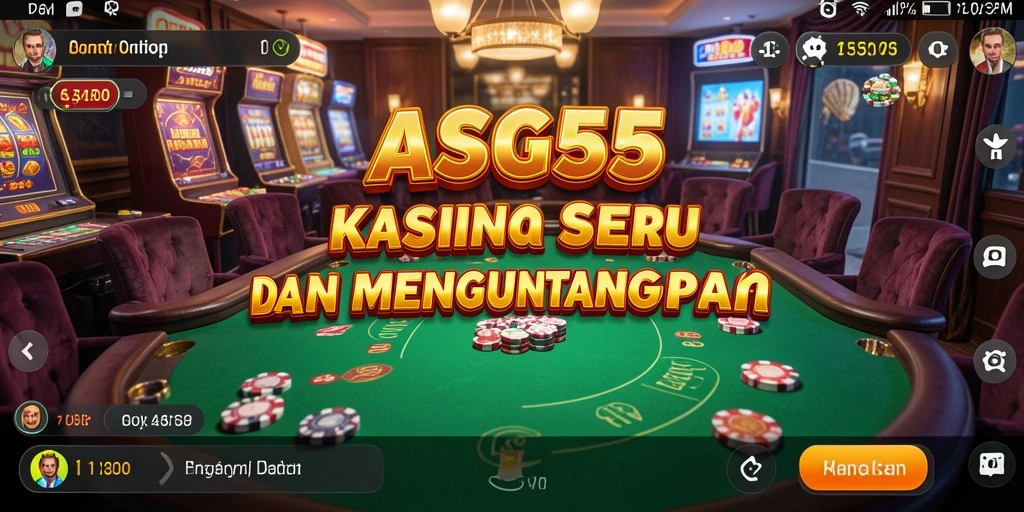 Tampilan gameplay kasino ASG55 yang memukau.