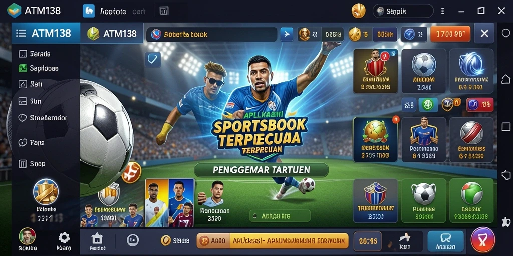 Tampilan menarik saat bermain dengan fitur taruhan olahraga.
