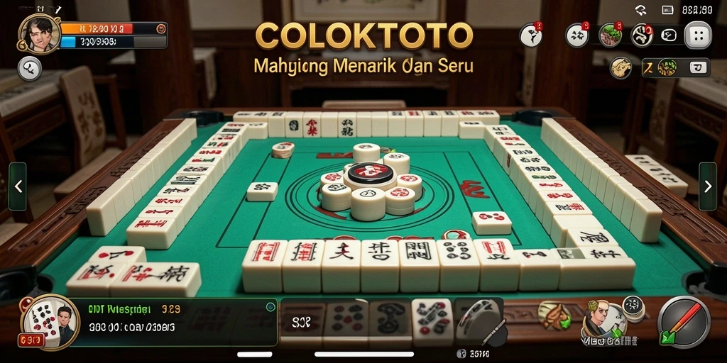 Tampilan gameplay COLOKTOTO yang seru dan menantang dalam permainan Mahjong.