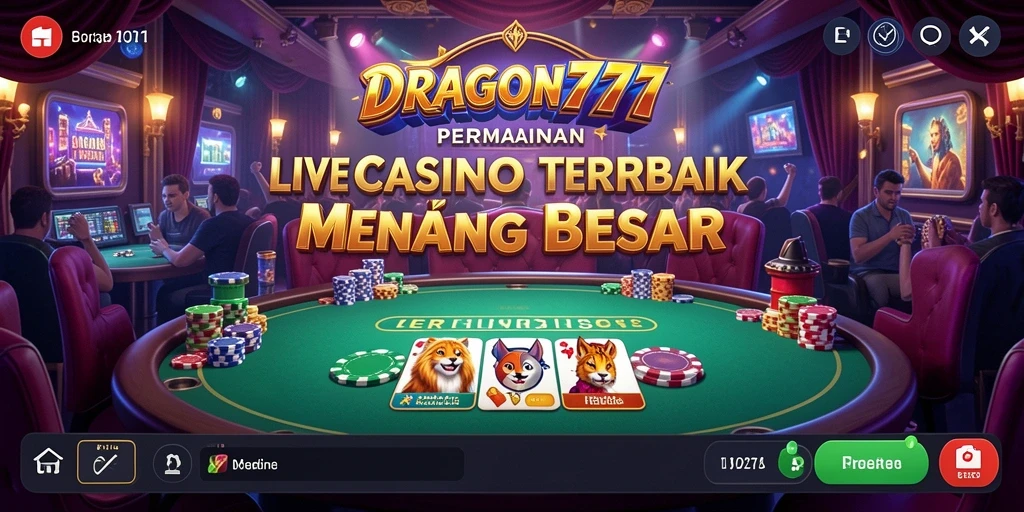 Tampilan gameplay langsung yang mendebarkan di DRAGON777.