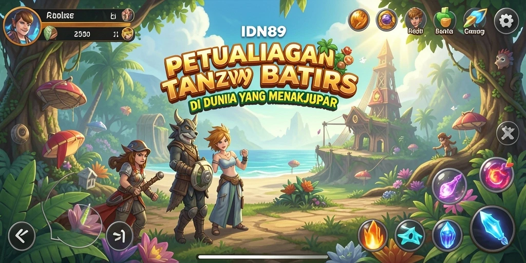 Screenshot IDN89 menampilkan karakter dalam aksi eksplorasi dunia petualangan.