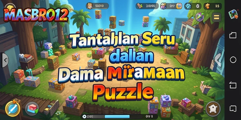 Tampilan gameplay seru dan penuh tantangan di MASBRO12.