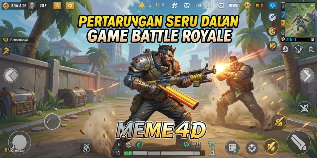 Tampilan gameplay seru di dalam arena MEME4D.