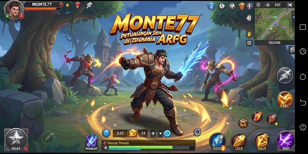 Screenshot gameplay MONTE77 yang menampilkan aksi seru di dunia ARPG.