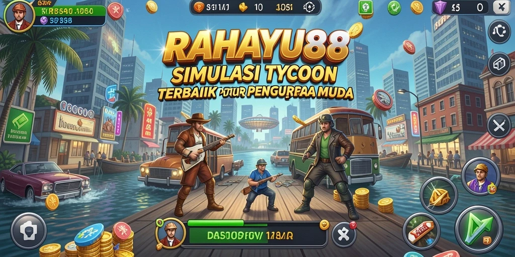 Screenshot menampilkan pemain yang membangun kerajaan bisnis di RAHAYU88.