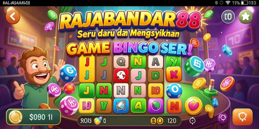 Screenshot gameplay RAJABANDAR88 menampilkan suasana seru permainan Bingo.
