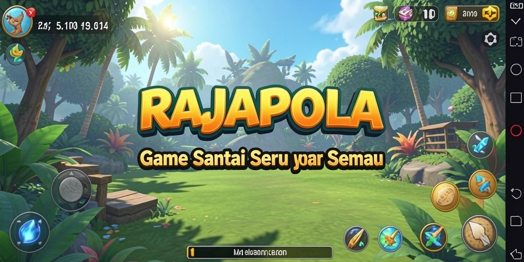 Tampilan dinamis gameplay RAJAPOLA yang seru dan mengasyikkan.