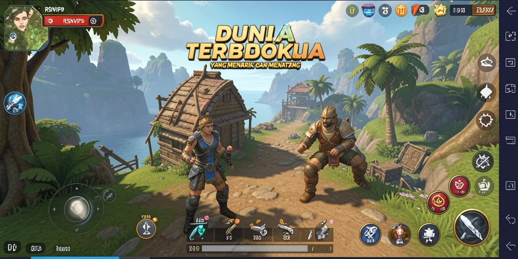 Tampilan gameplay RSNVIP8 di dunia terbuka yang mengesankan.