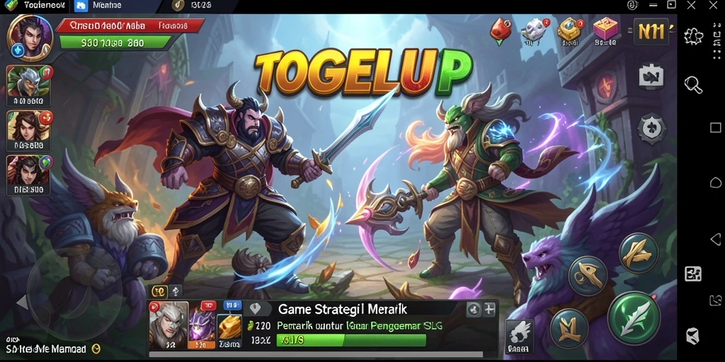 Tampilan gameplay TOGELUP yang menarik dan strategis.